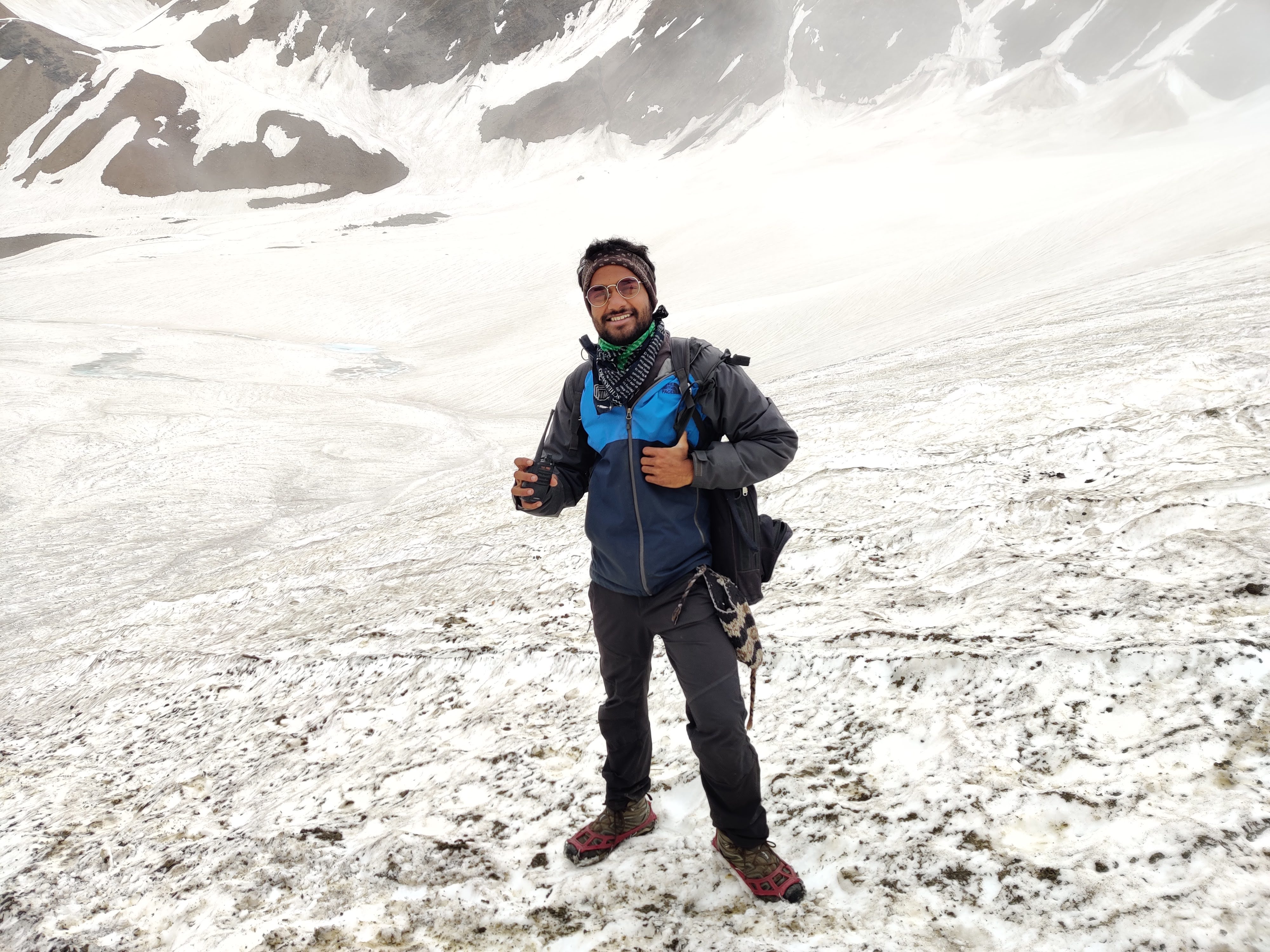 On the glacier